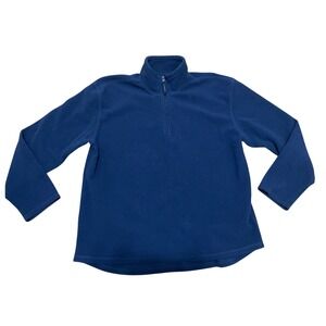 Vintage‎ Y2K Old Navy Fleece Pullover Men's XL Blue Quarter Zip Sweater